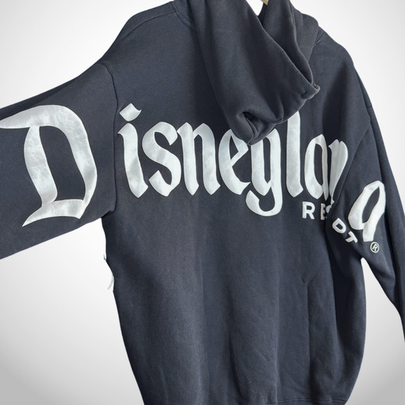NWT Disneyland Resort SPIRIT JSERSEY Hoodie sz Medium Black Play In The Park - Picture 2 of 8